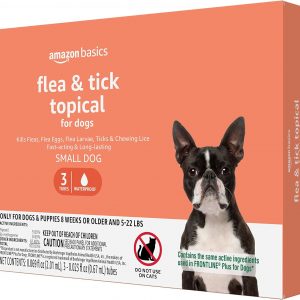 MONTAUR BASICS FLEA AND TICK TOPICAL TREATMENT FOR SMALL DOGS (5-22 POUNDS) – 3 COUNT